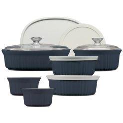 12-piece Oval Bakeware Set, Navy