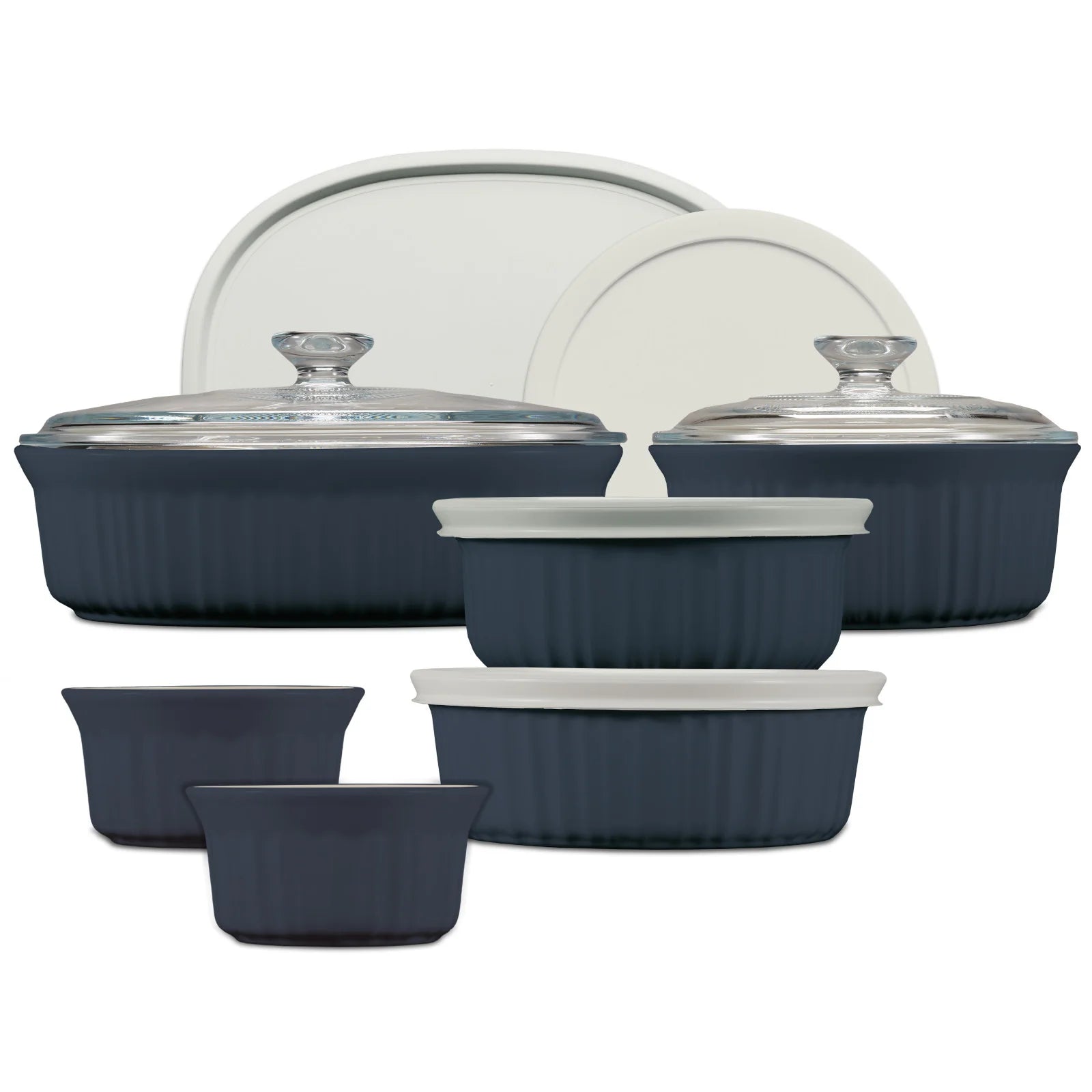 12-piece Oval Bakeware Set, Navy