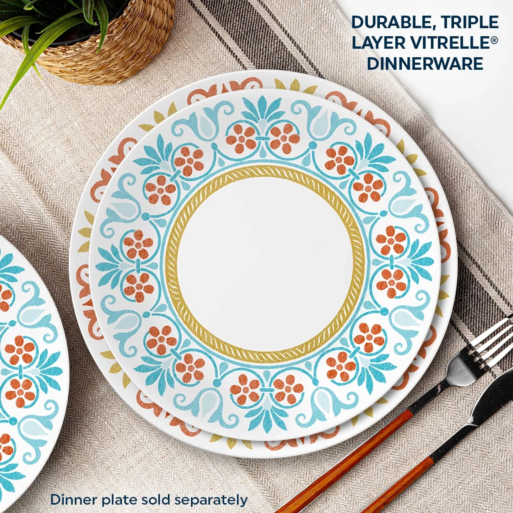 Global Collection Terracotta Dreams, 8.5” Salad Plates, 6-pack - Image 3