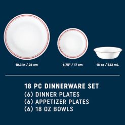 Alternative view of Logan 18-pc Dinnerware Set, Service for 6