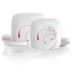 Square Splendor 18-piece Dinnerware Set, Service for 6