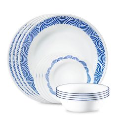 Rolling Waves 18-piece Dinnerware Set, Service for 6