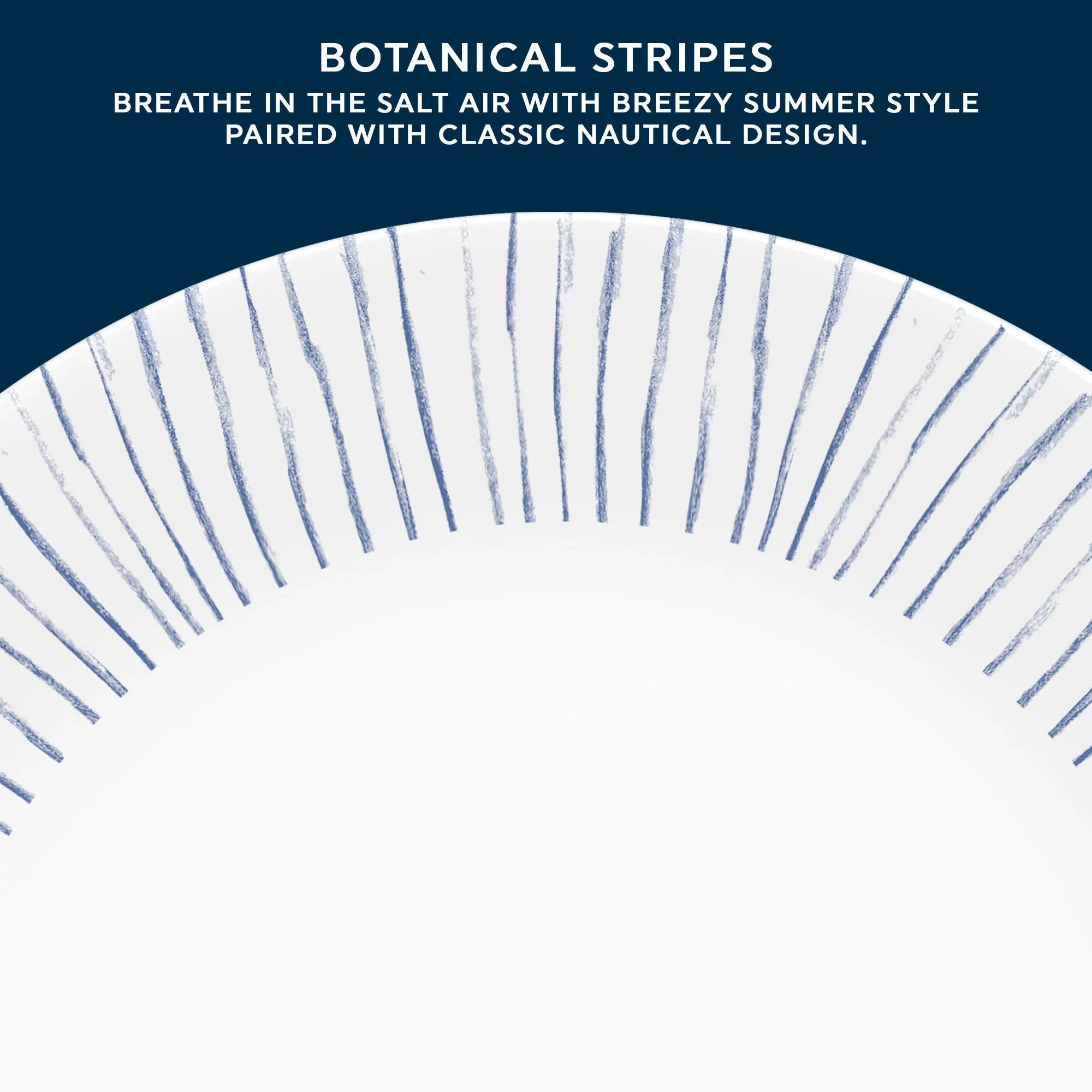 Botanical Stripes 12-piece Dinnerware Set, Service for 4 - Image 5