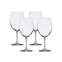Lucaris Bangkok Bliss Bordeaux Glasses (4-Pieces), 25-ounce, Dishwasher Safe, Lead-free Crystalline