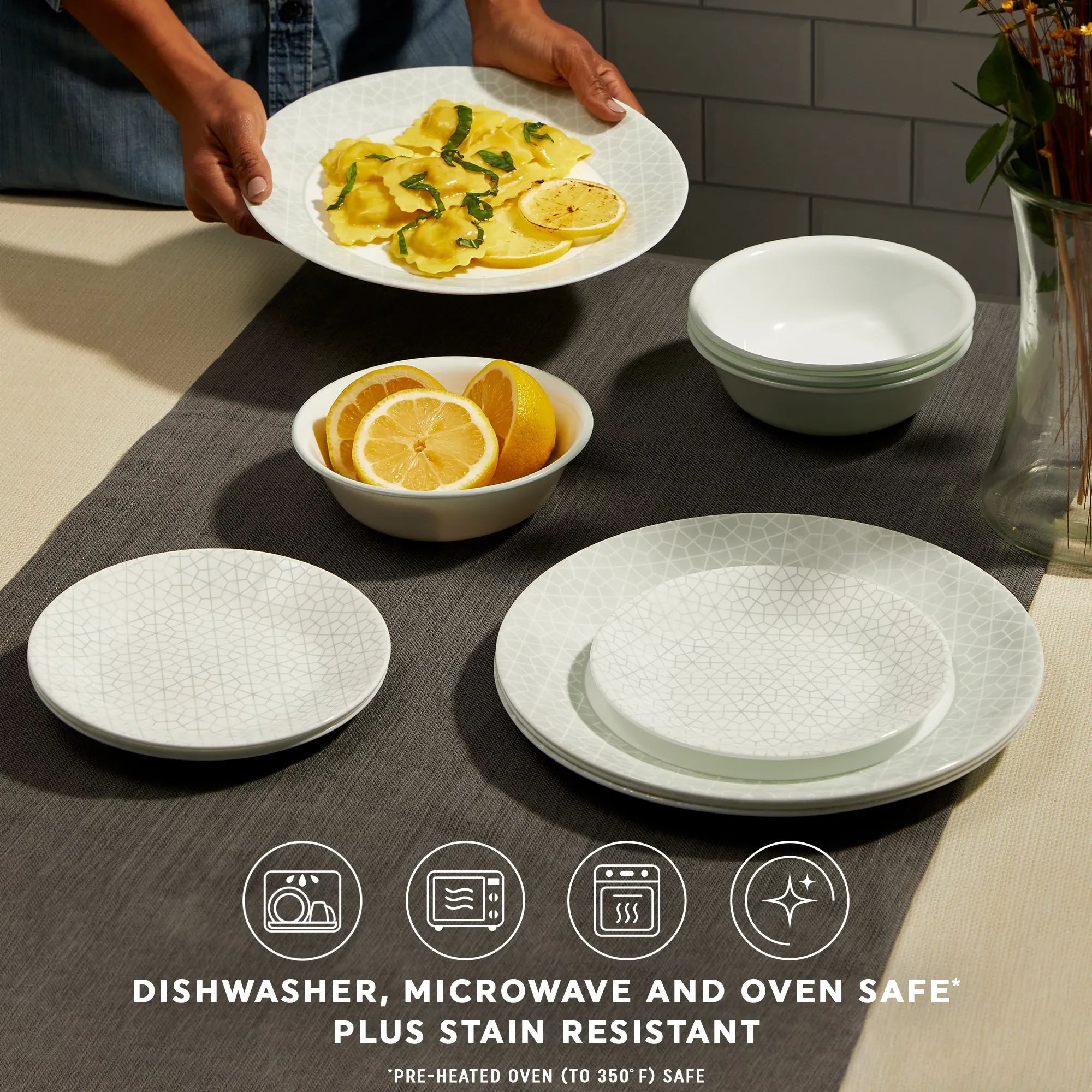Knox 12-piece Dinnerware Set, Service for 4 - Image 8