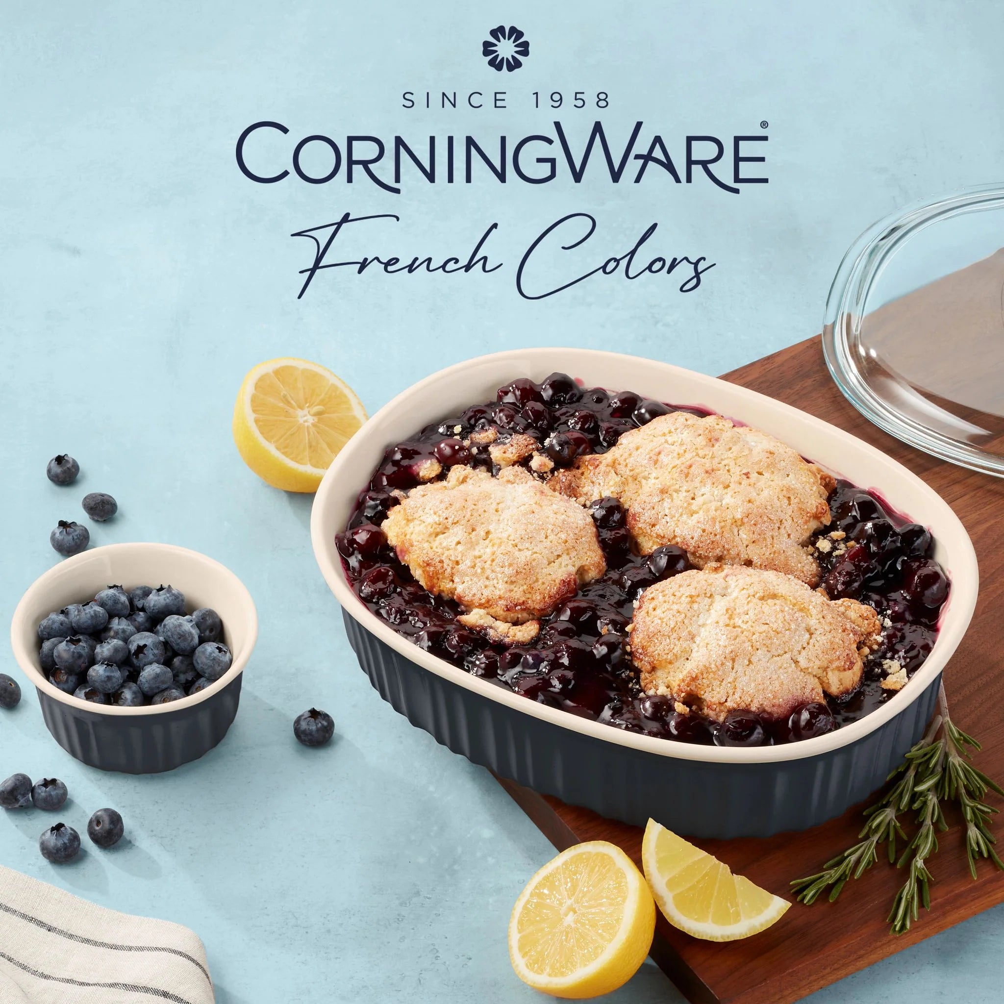 10-piece Oval Bakeware Set, Navy - Image 5
