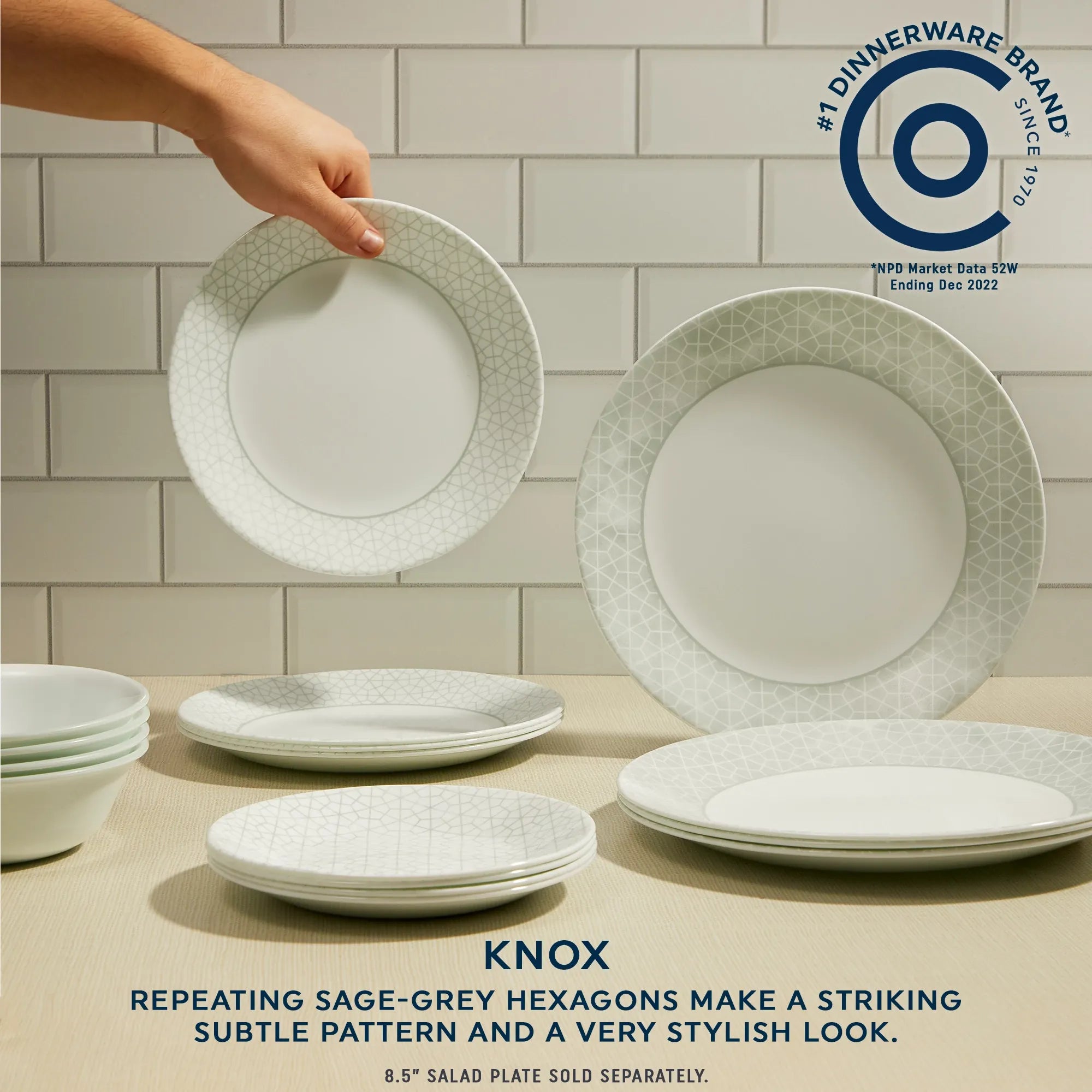 Knox 12-piece Dinnerware Set, Service for 4 - Image 7
