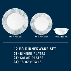 Alternative view of Salt Wash 12-piece Dinnerware Set, Service for 4