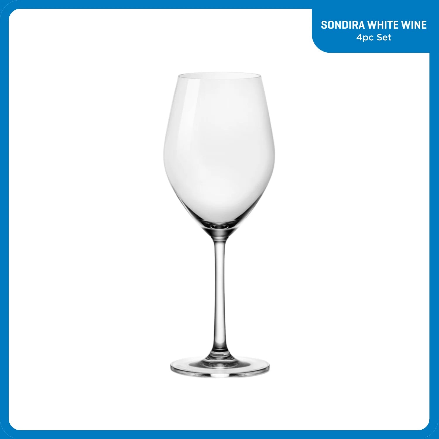 Ocean Glass Sondria White Wine Glasses (4-pieces), 14-ounce, Dishwasher Safe - Image 2