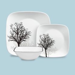 Timber Shadows 12-piece Dinnerware Set, Service for 4
