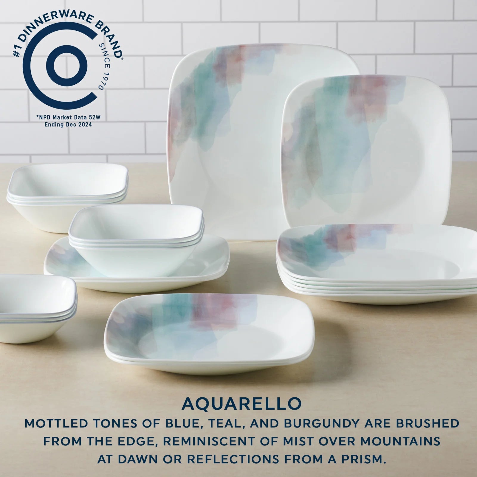 Aquarello 16-piece Dinnerware Set, Service for 4 - Image 2