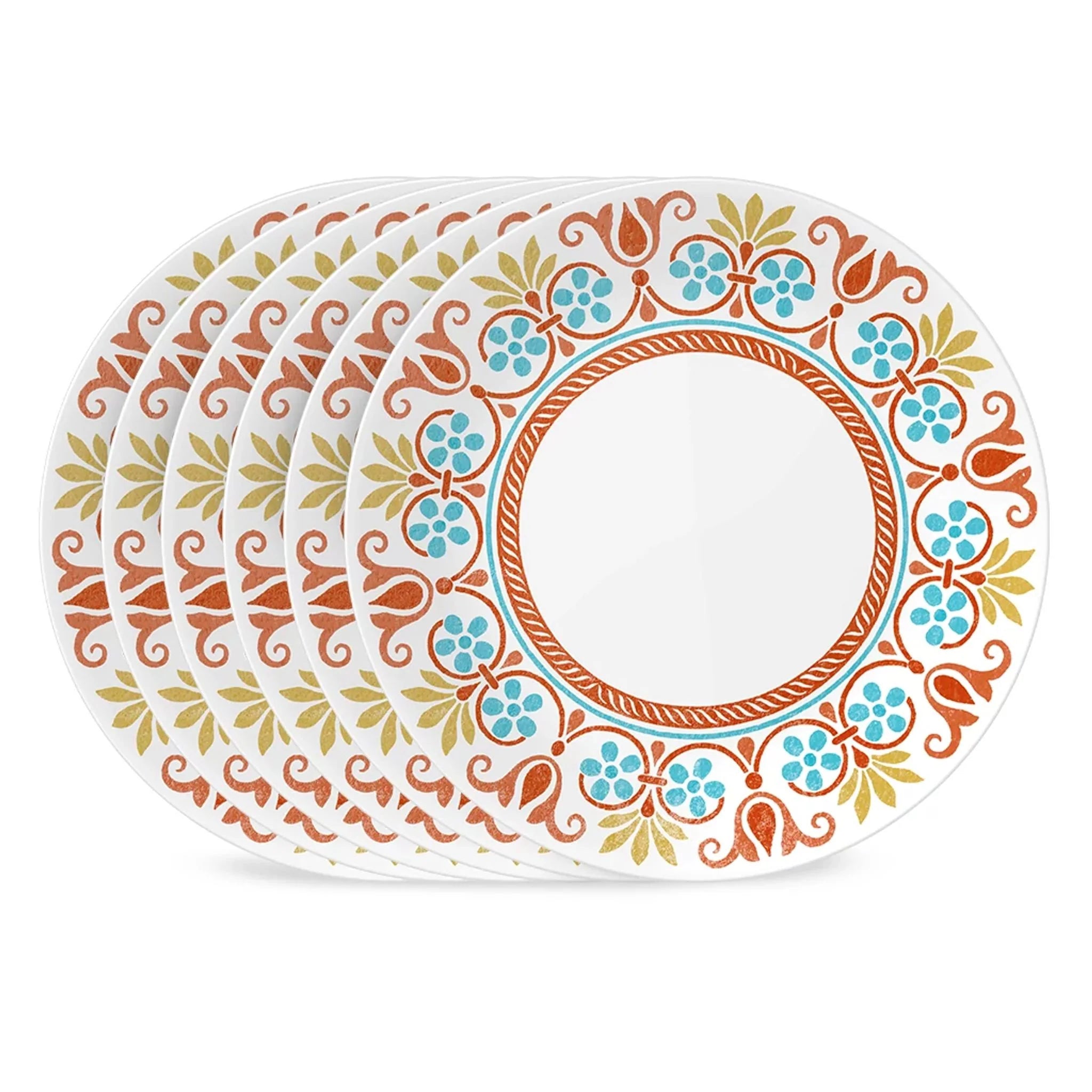 Global Collection Terracotta Dreams 10.25” Dinner Plates, 6-pack