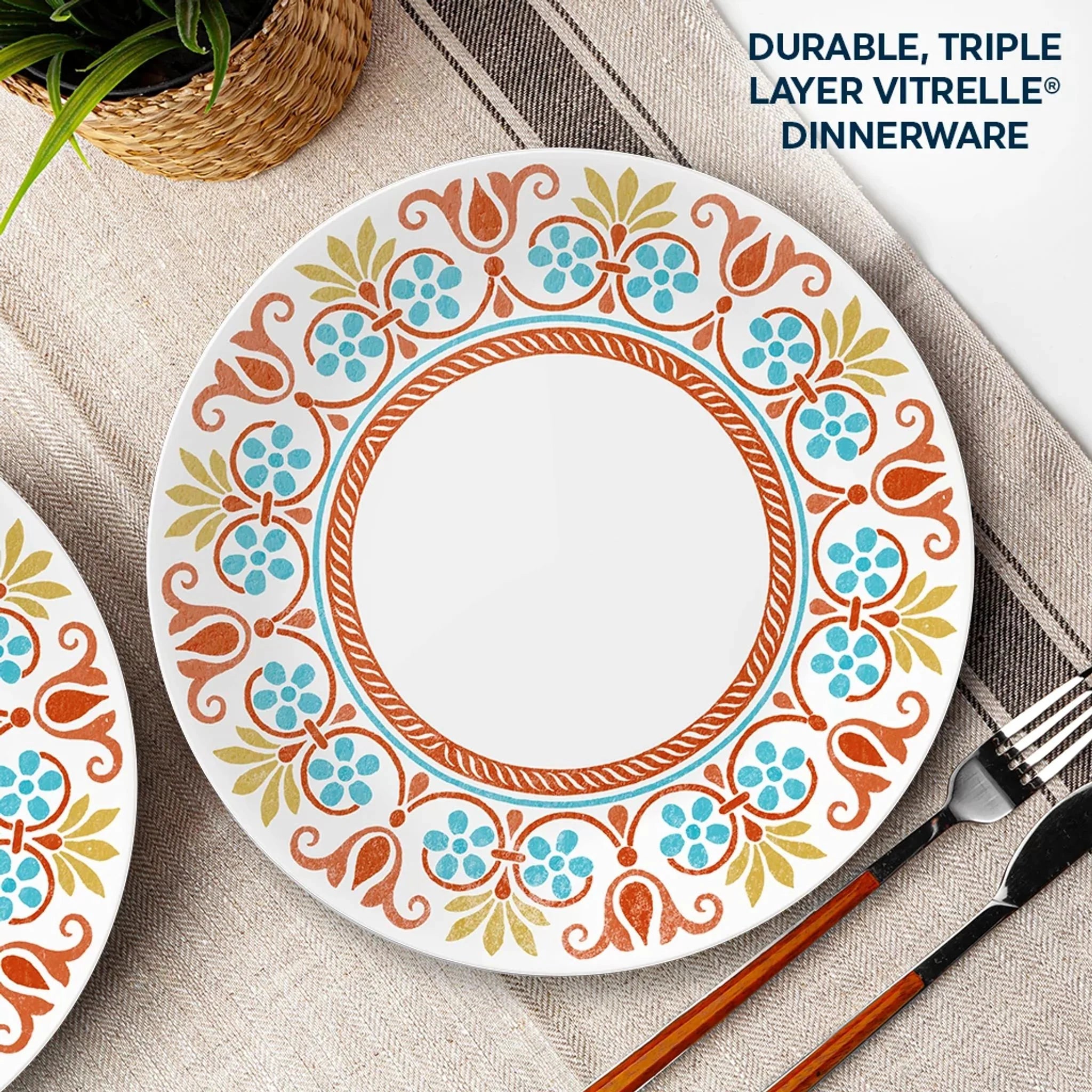 Global Collection Terracotta Dreams 10.25” Dinner Plates, 6-pack - Image 3