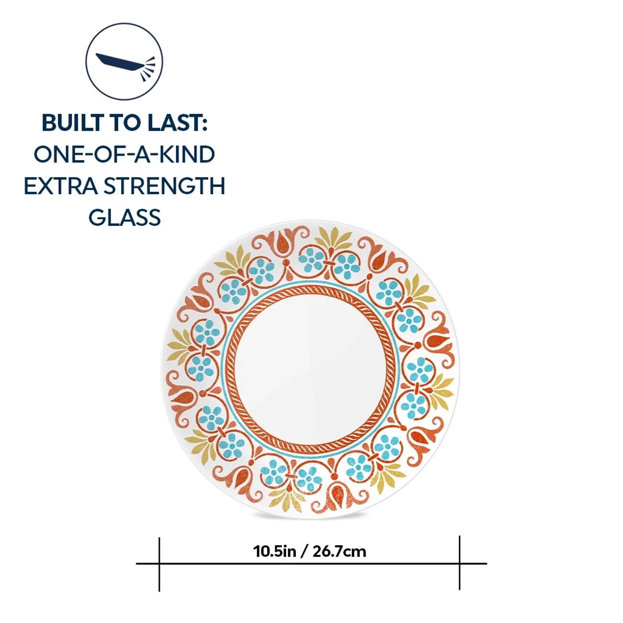 Global Collection Terracotta Dreams 10.25” Dinner Plates, 6-pack - Image 5