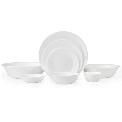 Winter Frost White 50-piece Dinnerware Set, Service for 8, EXCLUSIVE