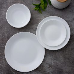 Alternative view of Winter Frost White Lunch Plates, 4-pack