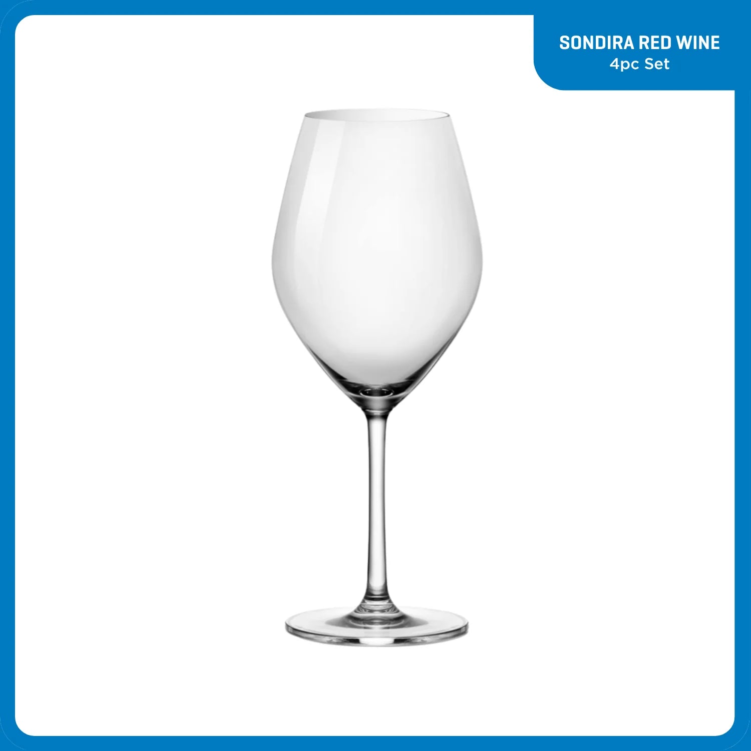 Ocean Glass Sondria Red Wine Glasses (4-pieces), 20-ounce, Dishwasher Safe - Image 2