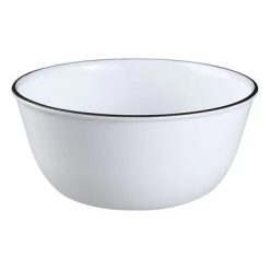Classic Café Black 28-ounce Large Soup Bowl