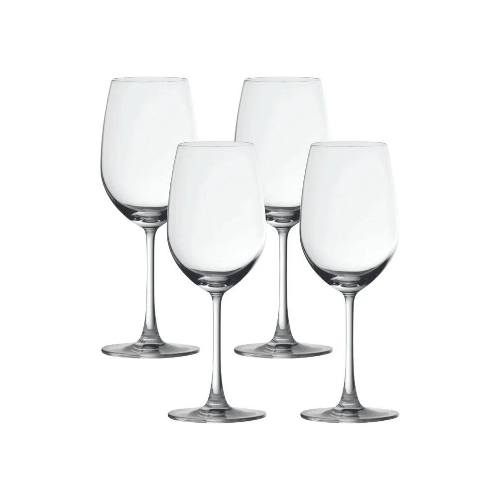 Ocean Glass Matera White Wine Glasses (4-Pieces), 14-ounce, dishwasher safe