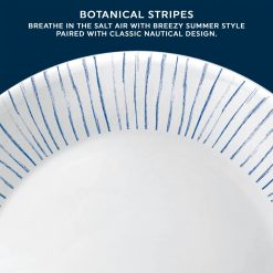Alternative view of Botanical Stripes 10.25 Dinner Plate, 6 pack